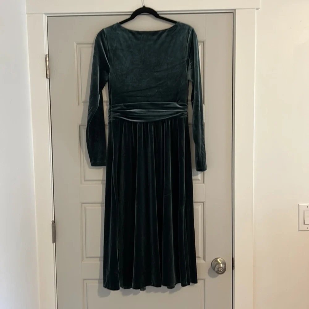 Boden Green Velvet Lois Dress 6